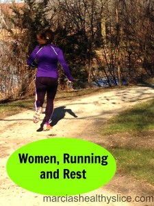 women, running and rest