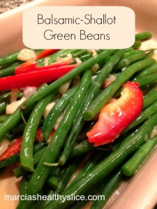 Balsamic Shallot Green Beans