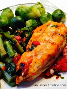 chicken with red pepper sauce