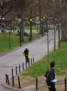 boston marathon boarding bus