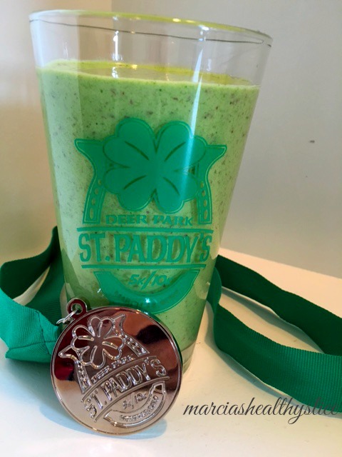 St Paddy's Day Race medal and pint